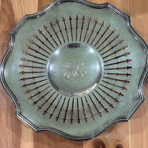 Antique Sheffield Silverplated Compote Tray